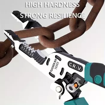 Прецизионный многофункциональный инструмент для снятия изоляции, резак и плоскогубцы для электриков, строителей, яхтсменов — прочное, эргономичное, универсальное решение для легкого ремонта темно-зеленого