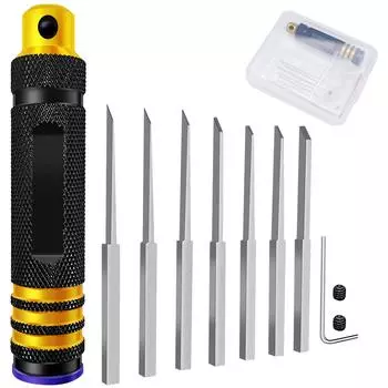 Прецизионный нож для резки, инструмент для хобби, лезвия 0,1/0,2/0,4/0,6/0,8/1,0/2,0 мм для резьбы, гравировки, резки, строительства, DIY-инструментов