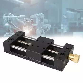 Прецизионный подвижный стол, станция ручного перемещения, линейная платформа для точной настройки, подвижный стол по оси X 40x70 мм