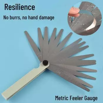 Прецизионный щуп Jinghua для клапанов, заглушек, пластин, дорожек, толщин - 6 шт. 100 long, 14 pieces