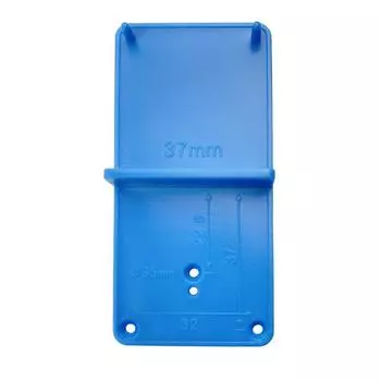 Прецизионный шаблон для сверления по дереву, инструмент для позиционирования для точного расположения отверстий и повышения эффективности сверления синий