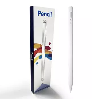 Прецизионный стилус с чувствительностью к наклону и защитой от случайных нажатий, идеально подходит для студентов и профессионалов, совместим с планшетами и телефонами на базе iOS и Android General чёрный