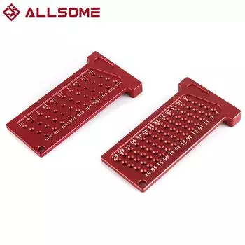 Прецизионный угольник для деревообработки 65 мм Т-образная линейка для измерения и маркировки отверстий из алюминиевого сплава, измеритель для маркировки перечеркнутых отверстий Imperial