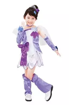 PreCure Cure Sword Narikiri Chara Lito Детский костюм DokiDoki для девочек!