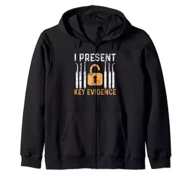 Предъявить ключевое доказательство Lockport Padlock Lock Opener Zip Parka чёрный