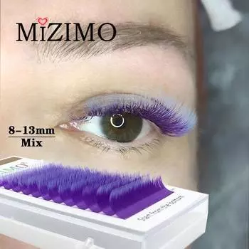 (Предложение) Накладные ресницы смешанного цвета с одинарной прививкой, натуральное наращивание, макияж глаз, эффектные ресницы. 0.07mm--C--8mm