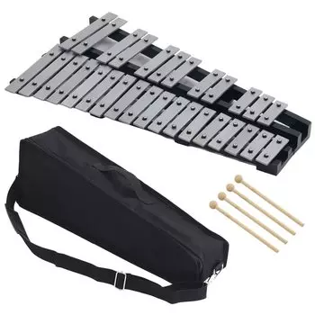 ПРЕДЛОЖИТЬ Складная настольная сумка 30 4 Ширина x Глубина x Высота Портативный глокеншпиль, Звуки, Колотушки, В комплекте, 57,5 32,5 3 см, Концерт, Практика,