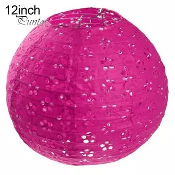 Предмет домашнего обихода Китайский цветок сливы Подвесной бумажный фонарь Свадебное украшение на праздник 8 inch жёлтый