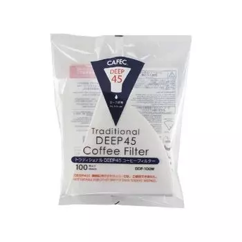 Предназначен для глубокой заварки кофе Traditional DEEP 45 Фильтр для кофе 3-7 100 штук Белый CAFEC СДЕЛАНО В ЯПОНИИ DDF-100W (для чашек) (3 сумки)