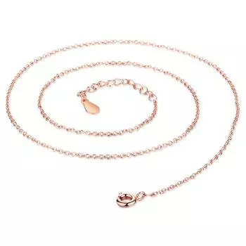 Предотвращает аллергию 925 стерлингового серебра ожерелья для женщин звеньевая цепочка для кулона dz264 40cm золотой