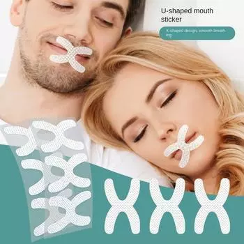 Предотвращение дыхания ртом Антихраповая лента для рта Сон Наклейки для закрытого рта Путешествия 10 Sheets