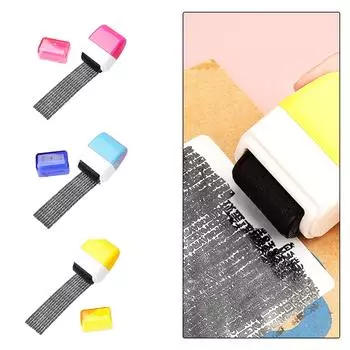 Предотвращение кражи личных данных Роликовый штамп Широкий роликовый защитный штамп для почты Затемнение личных данных Конфиденциальность синий