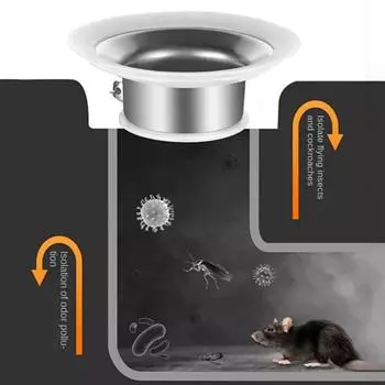 Предотвращение обратного потока заглушка для запаха в туалете из нержавеющей стали для ванной комнаты заглушка для дезодоранта для унитаза аксессуары для унитаза