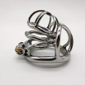 Предотвращение внебрачного секса, клетка для члена, устройство мужского целомудрия из нержавеющей стали, замок пениса, кольцо для члена, пояс верности, секс-игрушка, M125 40mm ring