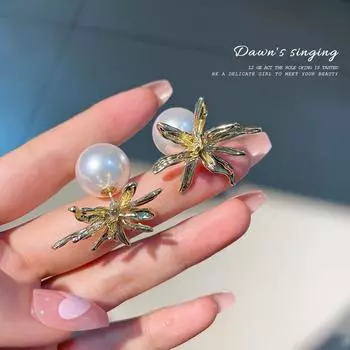 Предотвратить аллергию, серьги-кольца с искусственным жемчугом для женщин, круглые свадебные серьги, вечерние украшения