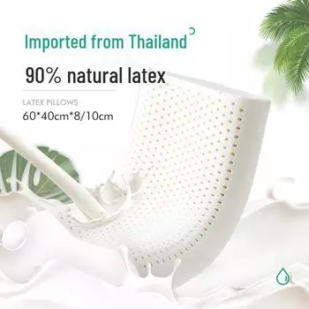 Предприятие приобретает подушку для шеи из натурального латекса Duo Xi Ai Mei Mian Kang для использования дома и в общежитии 60x40x8/10 cm