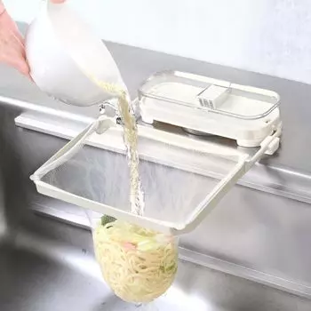 Представлено на Kitchen Drain Neo Genuine No Треугольная угловая сетка Треугольная угловая сетка для мусора Включает 50 штук Kimetsuke! [Естественный] (белый) белый