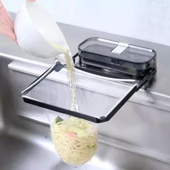 Представлено на Kitchen Drain Neo Genuine No Треугольная угловая сетка Треугольная угловая сетка для мусора Включает 50 штук Kimetsuke! [Естественный] (черный) чёрный