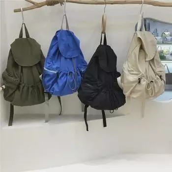 Представляем новый простой нейлоновый рюкзак с завязками на шнурке: Вместительная, универсальная сумка, идеально подходящая для студентов, туристических поездок и занятий спортом. белый