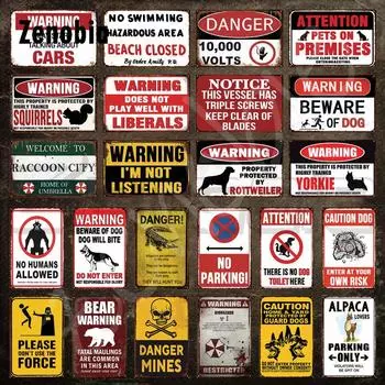 Предупреждающая металлическая табличка Внимание, здесь нет туалета для собак Винтажная жестяная табличка Уведомление об опасности Металлическая табличка Уличный настенный декор 20x30cm