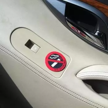 Предупреждающая наклейка, заметная водостойкая наклейка для курения, предупреждение о запрете автомобиля, наклейка для автомобиля