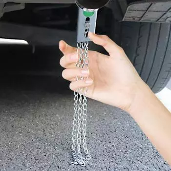 Предупреждающая полоса для автомобиля, прочная пряжка, износостойкая, прочная, портативная, автомобильный инструмент, оцинкованная железная цепь, автомобильная защитная полоса для зимы A