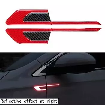 Предупреждающие наклейки для автомобиля, светоотражающая предупреждающая лента для безопасности, светоотражающие полосы для бампера автомобиля, безопасные наклейки на отражатель, наклейки синий