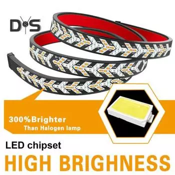 Предупреждающий сигнал падения, полоса дальнего света, стробоскоп, стоп-сигналы, комплект задних фонарей, простая установка, светодиодная стрелка для грузовика, полоса для фонарей на заднюю дверь 100cm A