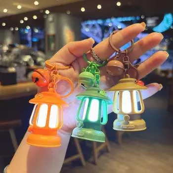 Предупреждение Ночь Ночь Езда Свет Брелок Жук Светящийся Лампа Подвеска Друзья Подарки Green Bell Keychain