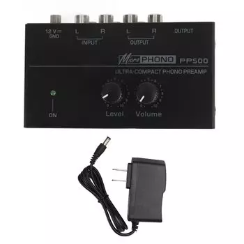 Предусилитель Phono RIAA Equalization со сверхнизким уровнем шума, 100240 В 1/4 (US Plug)