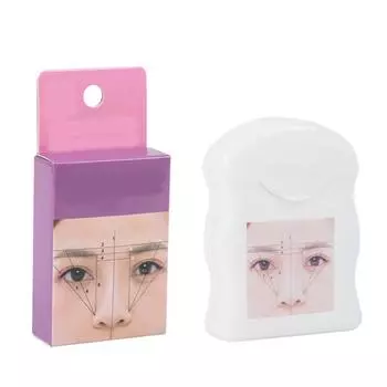 Предварительно нанесенная картографическая строка для инструмента для измерения бровей, точное позиционирование, строка для микроблейдинга, 20 м, Bla