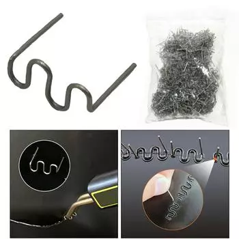 Предварительно нарезанные скобы 0,8 мм для ремонта автомобильного бампера. Горячие скобы.