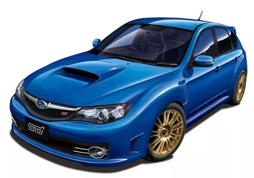 Предварительно окрашенная модель Aoshima Bunka Kyozaisha GRB Impreza WRX STI 5 Door WR Blue Mica 1/24 No.25 07