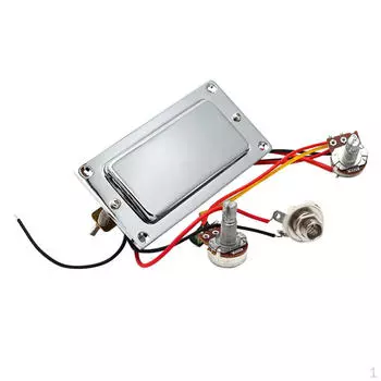 Предварительно подключенный двухкатушечный звукосниматель для гитары с потенциометрами громкости для замены электрогитары