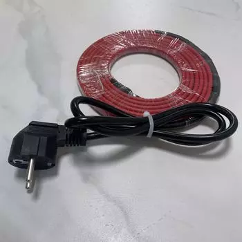 Предварительно собранный промышленный нагревательный кабель 220 В с вилкой европейского стандарта, взрывозащищенный, огнестойкий нагревательный провод, ширина 10 мм 2M