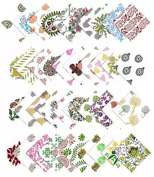 Предварительно вырезанная 5-дюймовая хлопчатобумажная ткань с принтом, квадраты для квилтинга, очаровательный набор, сделай сам, лоскутное шитье, ремесло- 5x5inches белый