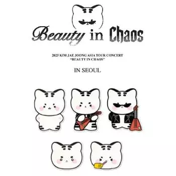 Предварительный заказ 2025 KIM JAE JOONG ASIA Tour Concert BEAUTY IN CHAOS Персонаж Наклейка
