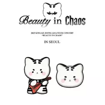 Предварительный заказ 2025 KIM JAE JOONG ASIA Tour Concert BEAUTY IN CHAOS Character Magnet