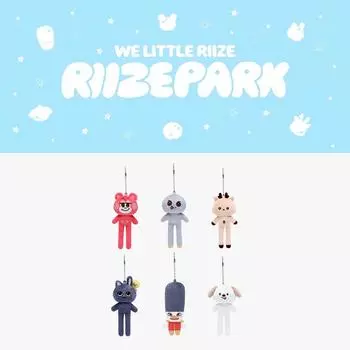Предварительный заказ 2025 WE LITTLE RIIZE RIIZE PARK случайный длинный брелок RIIZE