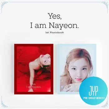 Предварительный заказ фотокниги TWICE NAYEON Да, я Наён и почтовый индекс JYP SHOP Burgundy ver.