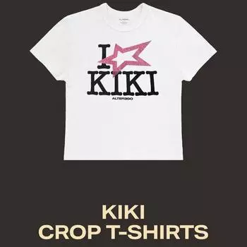 LISA 1-й альбом ALTER EGO POP-UP KIKI Укороченные футболки S size