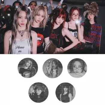 Предварительный заказ LE SSERAFIM 4th Mini Album CRAZY Photo Coasters Set