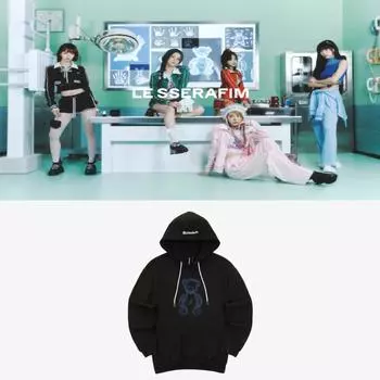 LE SSERAFIM официальная толстовка с капюшоном MD M size