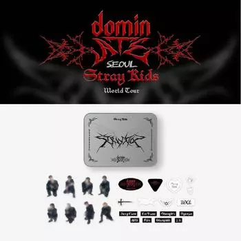 Предварительный заказ Stray Kids dominATE SEOUL Tin Case многоразовый набор наклеек