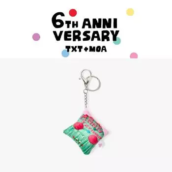 Предварительный заказ TXT 6th Anniversary TXT+MOA Cushion Key Ring