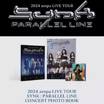 Предзаказ Aespa LIVE TOUR SYNK 2024 года: Концертная фотокнига PARALLEL LINE