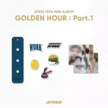 Предзаказ ATEEZ GOLDEN HOUR: Часть 1. Набор силиконовых брелоков с подвесками 2nd MD