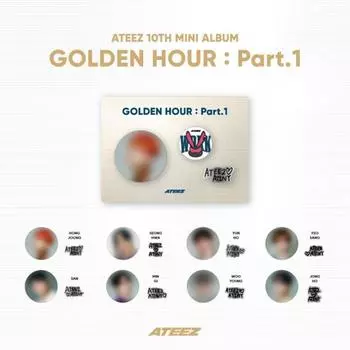 Предзаказ ATEEZ GOLDEN HOUR: Часть 1. Набор значков 1-го доктора медицины