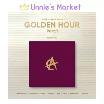 ATEEZ – ЗОЛОТОЙ ЧАС : Часть 1. Версия дигипака. / 10-й мини-альбом + бесплатный подарок [NO POB] RANDOM 1EA