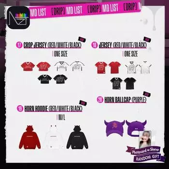 [ПРЕДЗАКАЗ] BABYMONSTER 1-й ПОЛНЫЙ АЛЬБОМ [DRIP] ВСПЛЫВАЮЩИЙ МАГАЗИН (17-20) 19.Horn Hoodie: White L